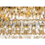King Home Lampa wisząca IMPERIAL LONG GOLD 90 - stal, kryształ (DW-D5689S.GOLD)