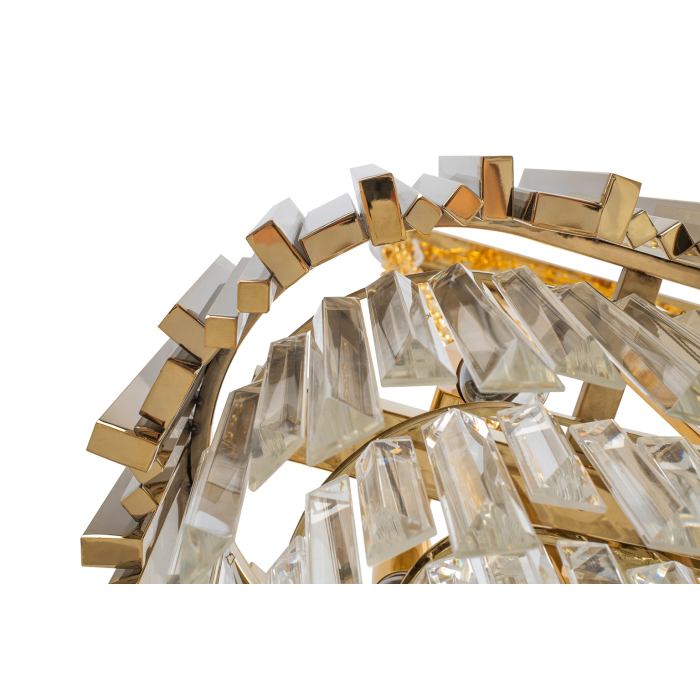 King Home Lampa wisząca IMPERIAL LONG GOLD 90 - stal, kryształ (DW-D5689S.GOLD)