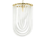 King Home Lampa wisząca MURANO S złota - szkło, metal (JD9607-S.GOLD)