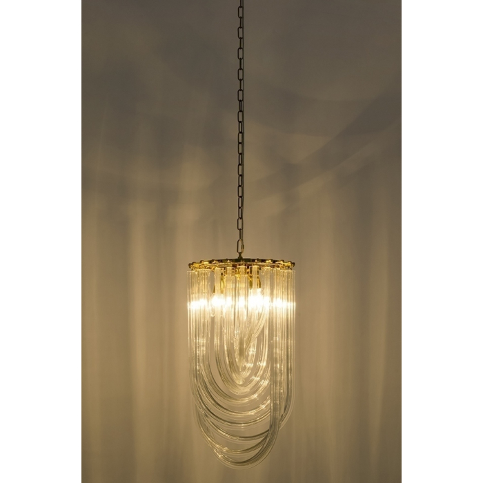 King Home Lampa wisząca MURANO S złota - szkło, metal (JD9607-S.GOLD)