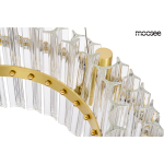Moosee MOOSEE lampa wisząca SATURNUS 47 DUO złota - LED, kryształ, stal szczotkowana (MSE010100166)