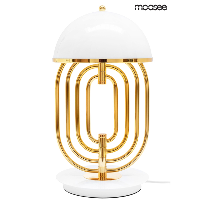 Moosee MOOSEE lampa stołowa BOTTEGA złota / biała (MSE010300151)
