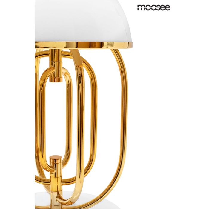 Moosee MOOSEE lampa stołowa BOTTEGA złota / biała (MSE010300151)