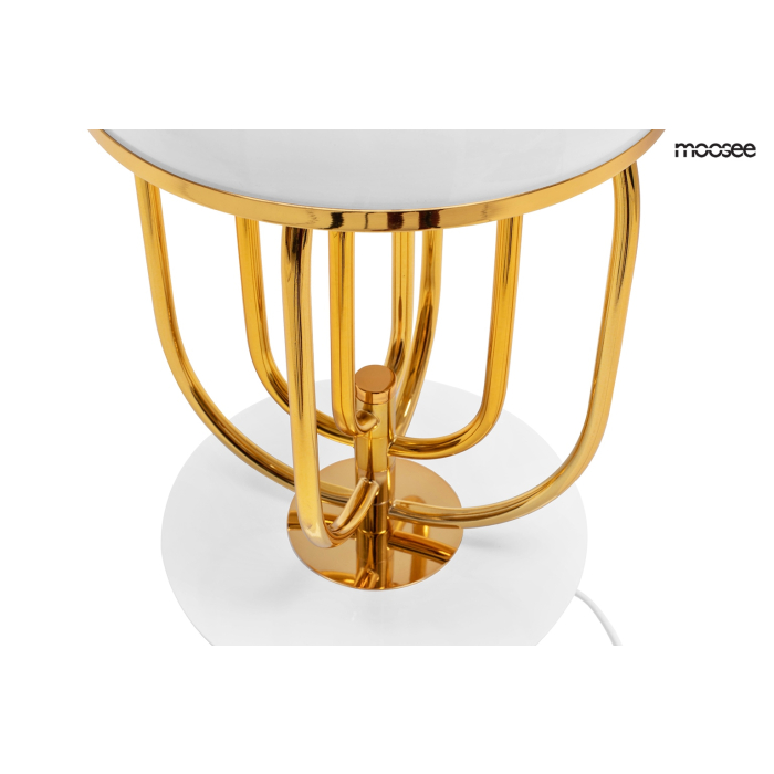Moosee MOOSEE lampa stołowa BOTTEGA złota / biała (MSE010300151)