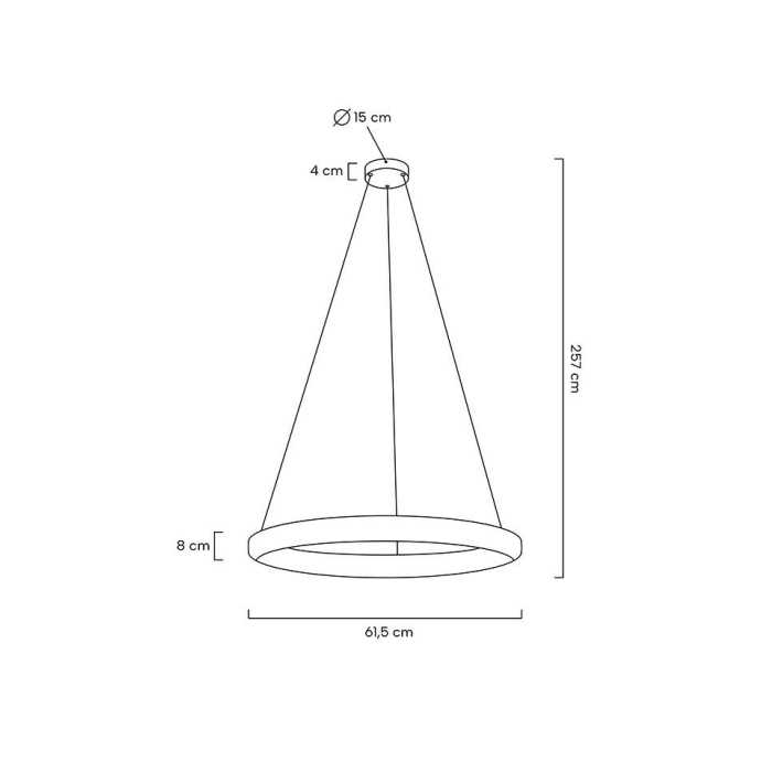 Moosee MOOSEE lampa wisząca LIBERTY 60 złota (MSE020100173)