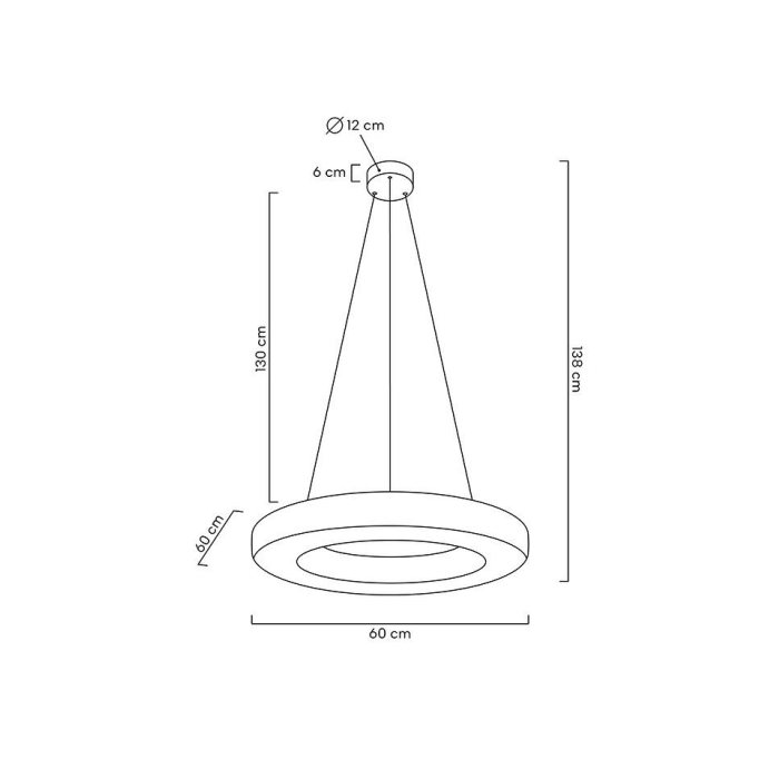 MOOSEE lampa wisząca ALLISIA 60 złota (MSE010100250)