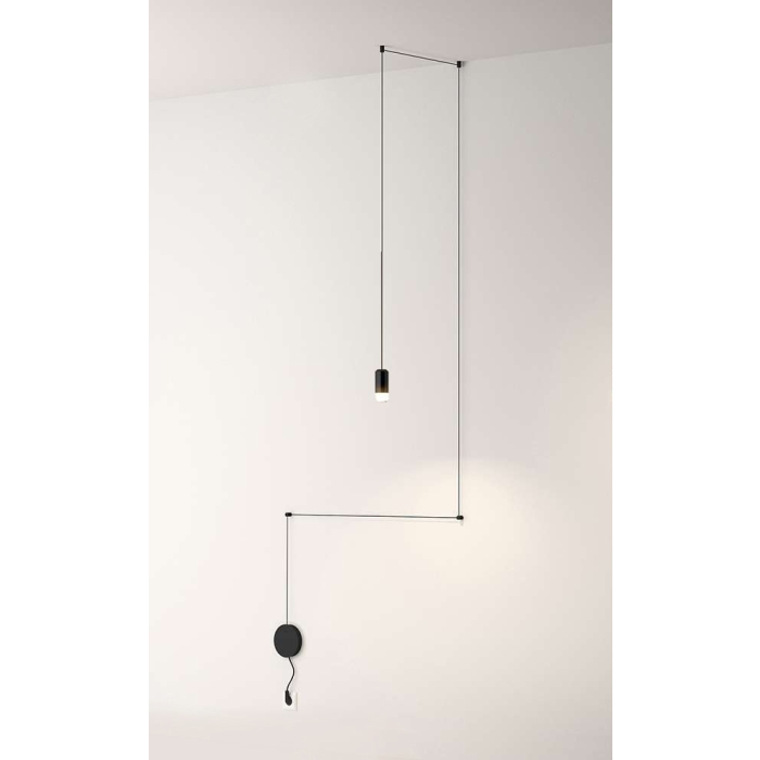 King Home Lampa ścienna FLUSSO WALL czarna (JD0032)