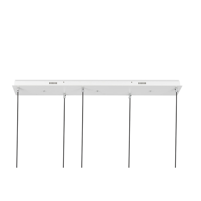 King Home Lampa wisząca CAPRI LINE 5 złota - 300 LED, aluminium, szkło (XCP9148-5B)