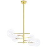 King Home Lampa wisząca ASTRO złota - aluminium, szkło (XCP7423-6)