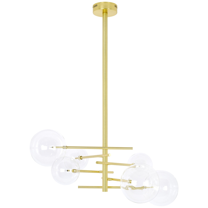 King Home Lampa wisząca ASTRO złota - aluminium, szkło (XCP7423-6)