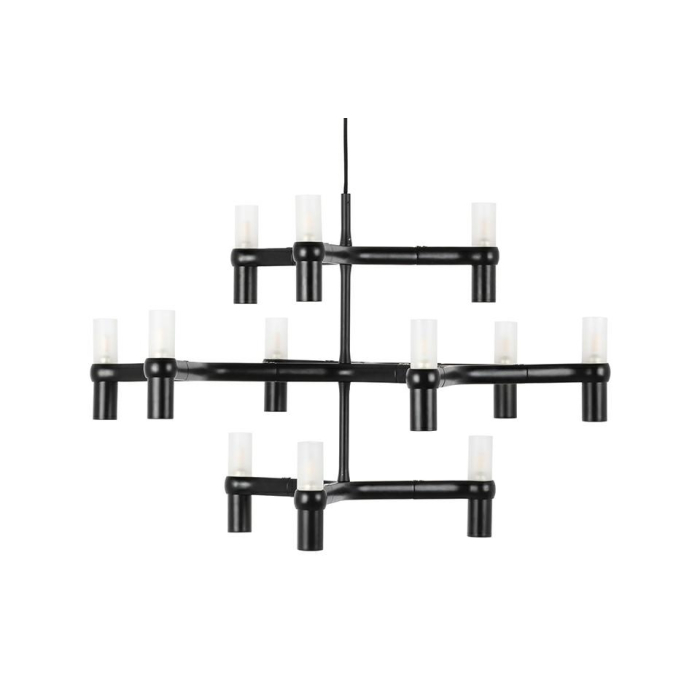 King Home Lampa wisząca ATOMIC czarna (XCP9120-12.BLACK)