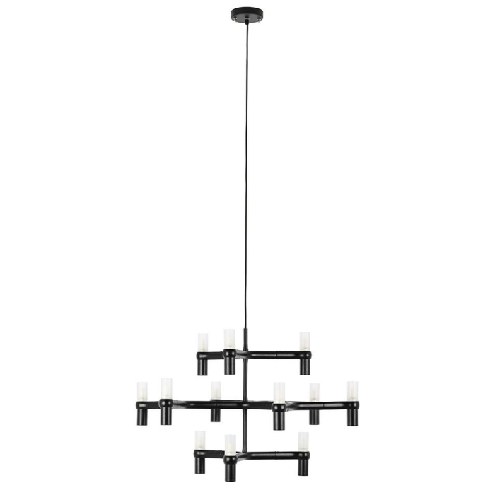 King Home Lampa wisząca ATOMIC czarna (XCP9120-12.BLACK)