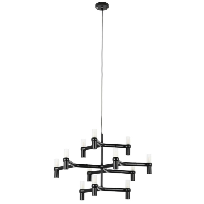 King Home Lampa wisząca ATOMIC czarna (XCP9120-12.BLACK)