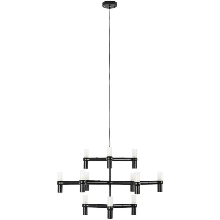 King Home Lampa wisząca ATOMIC czarna (XCP9120-12.BLACK)