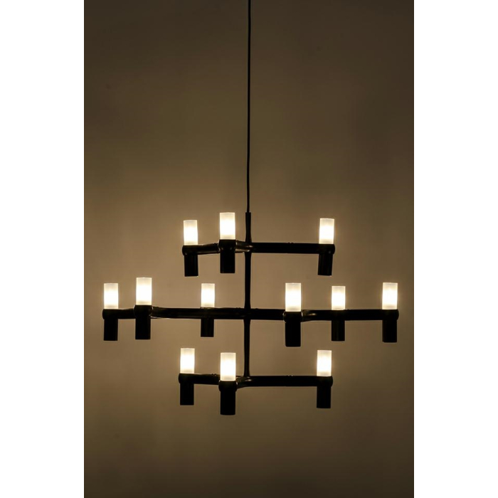 King Home Lampa wisząca ATOMIC czarna (XCP9120-12.BLACK)