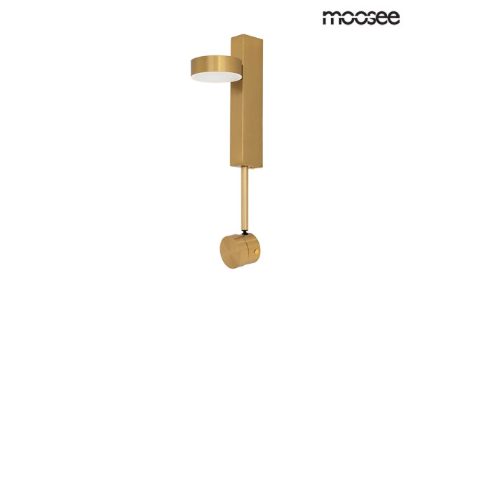 Moosee MOOSEE lampa ścienna CLARID GOLD złota (MSE010400206)