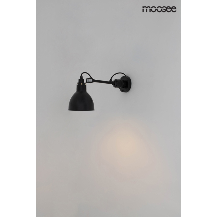 Moosee MOOSEE lampa ścienna FRANK czarna (MSE010400218)