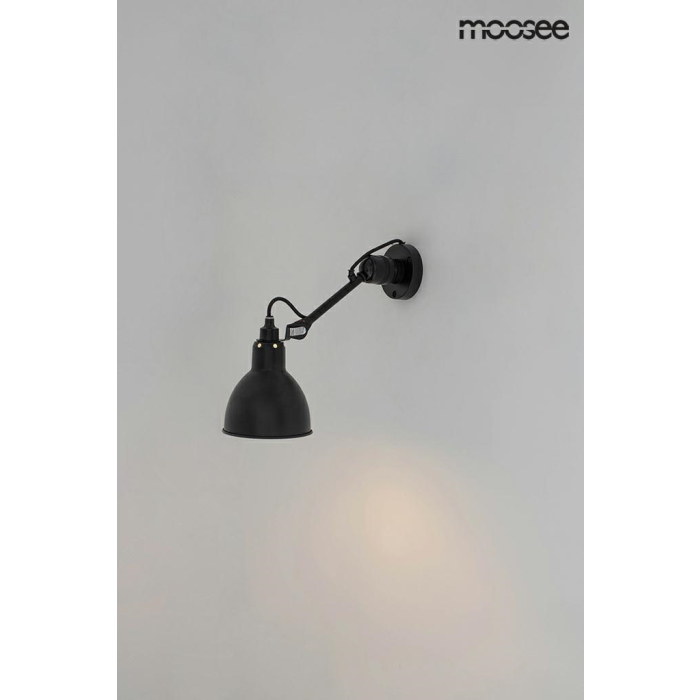 Moosee MOOSEE lampa ścienna FRANK czarna (MSE010400218)