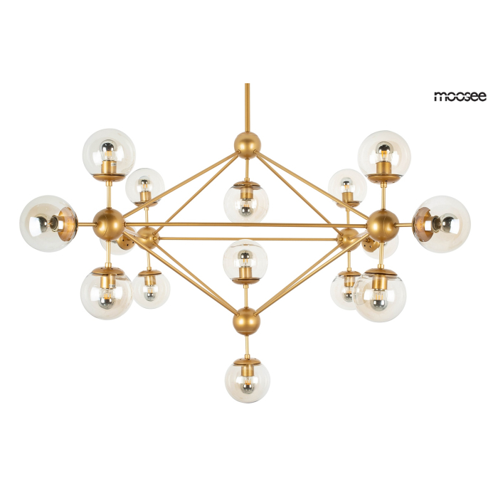 Moosee MOOSEE lampa wisząca ASTRIFERO 15 złota / bursztynowa (MSE010100180)