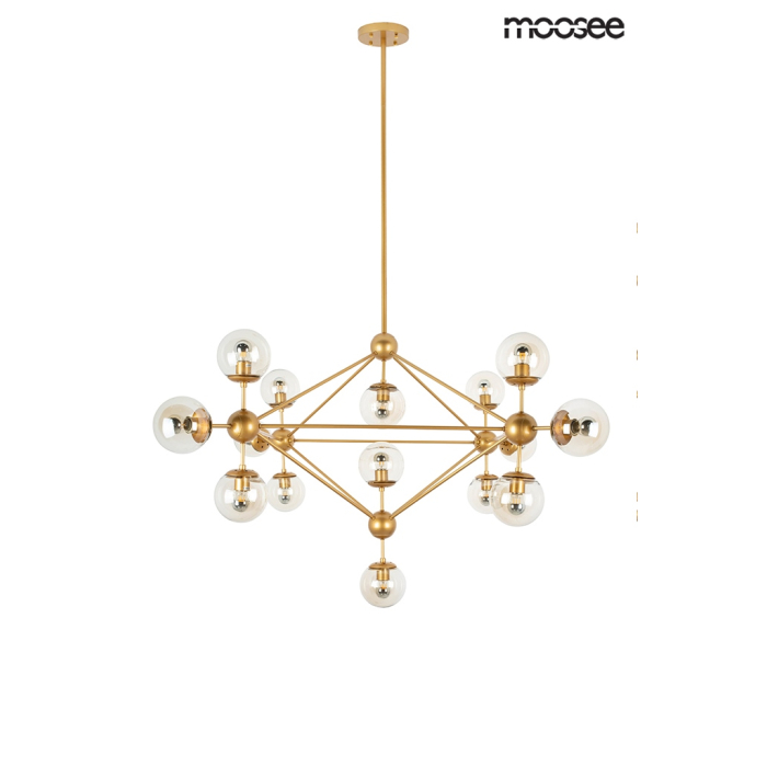 Moosee MOOSEE lampa wisząca ASTRIFERO 15 złota / bursztynowa (MSE010100180)