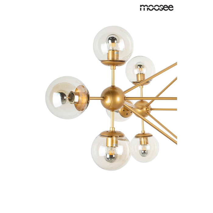 Moosee MOOSEE lampa wisząca ASTRIFERO 15 złota / bursztynowa (MSE010100180)
