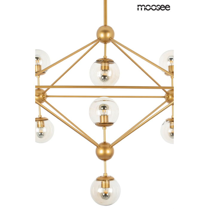 Moosee MOOSEE lampa wisząca ASTRIFERO 15 złota / bursztynowa (MSE010100180)