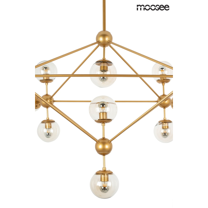 Moosee MOOSEE lampa wisząca ASTRIFERO 15 złota / bursztynowa (MSE010100180)