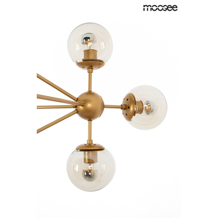 Moosee MOOSEE lampa wisząca ASTRIFERO 15 złota / bursztynowa (MSE010100180)