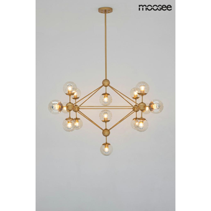 Moosee MOOSEE lampa wisząca ASTRIFERO 15 złota / bursztynowa (MSE010100180)