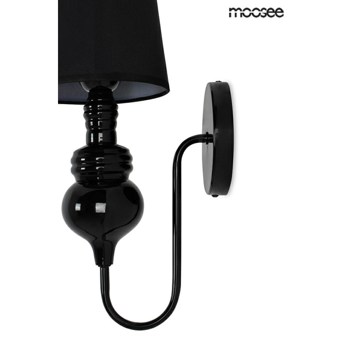 MOOSEE lampa ścienna QUEEN 15 czarna (MSE010100225)