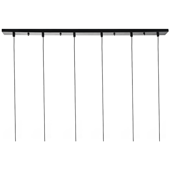 King Home Lampa wisząca FLUSSO LINE 6 czarna (JD0032-6P)