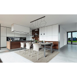 King Home Lampa wisząca FLUSSO LINE 6 czarna (JD0032-6P)