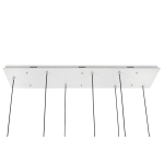 King Home Lampa wisząca CAPRI LINE 7 złota - 420 LED, aluminium, szkło (XCP9148-7B)