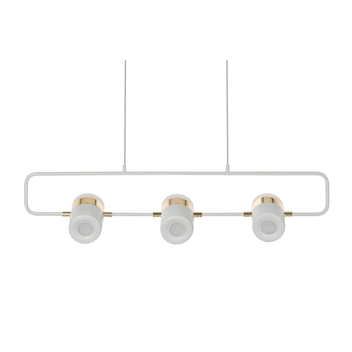 King Home Lampa wisząca BLINK 3 biała - LED, metal (XCP7598-3.WHITE)