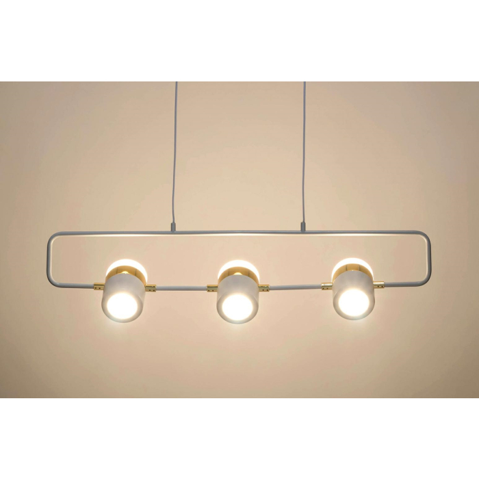 King Home Lampa wisząca BLINK 3 biała - LED, metal (XCP7598-3.WHITE)