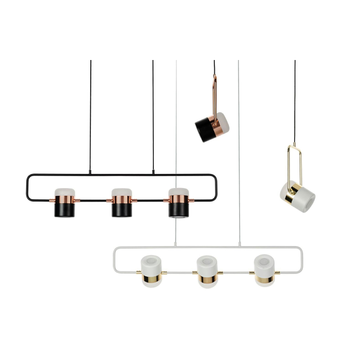 King Home Lampa wisząca BLINK 3 biała - LED, metal (XCP7598-3.WHITE)