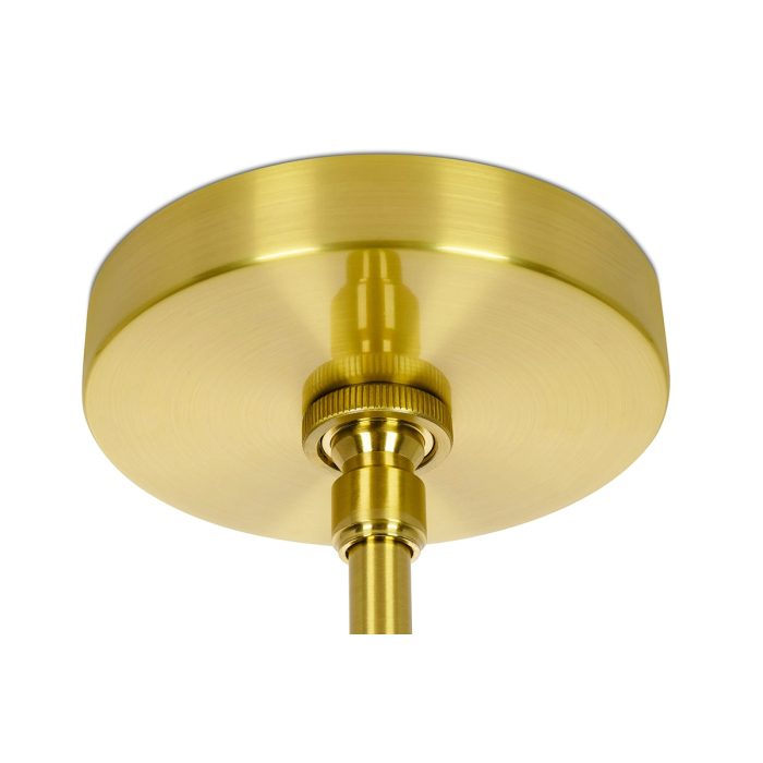 King Home Lampa wisząca APOLLO 2 czarna - szczotkowane złoto (MD21419-4M(2)BLACK.G)