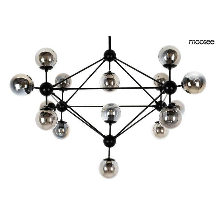Moosee MOOSEE lampa wisząca ASTRIFERO 15 czarna / bursztynowa (MSE010100179)