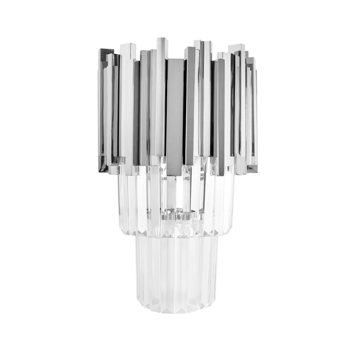 King Home Lampa ścienna IMPERIAL WALL SILVER - stal, kryształ (DW-B5688S.WALLSILVER)