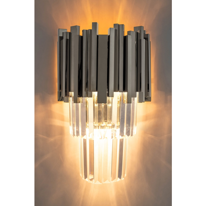 King Home Lampa ścienna IMPERIAL WALL SILVER - stal, kryształ (DW-B5688S.WALLSILVER)