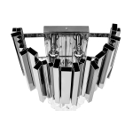 King Home Lampa ścienna IMPERIAL WALL SILVER - stal, kryształ (DW-B5688S.WALLSILVER)