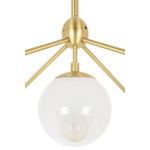 King Home Lampa wisząca PLANETARIO 15 GOLD złota - klosze szronione (MD10230G-15.BRASS)
