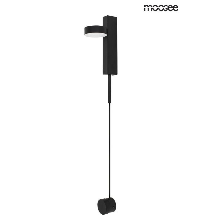 Moosee MOOSEE lampa ścienna CLARID BLACK czarna (MSE010400207)