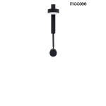 Moosee MOOSEE lampa ścienna CLARID BLACK czarna (MSE010400207)