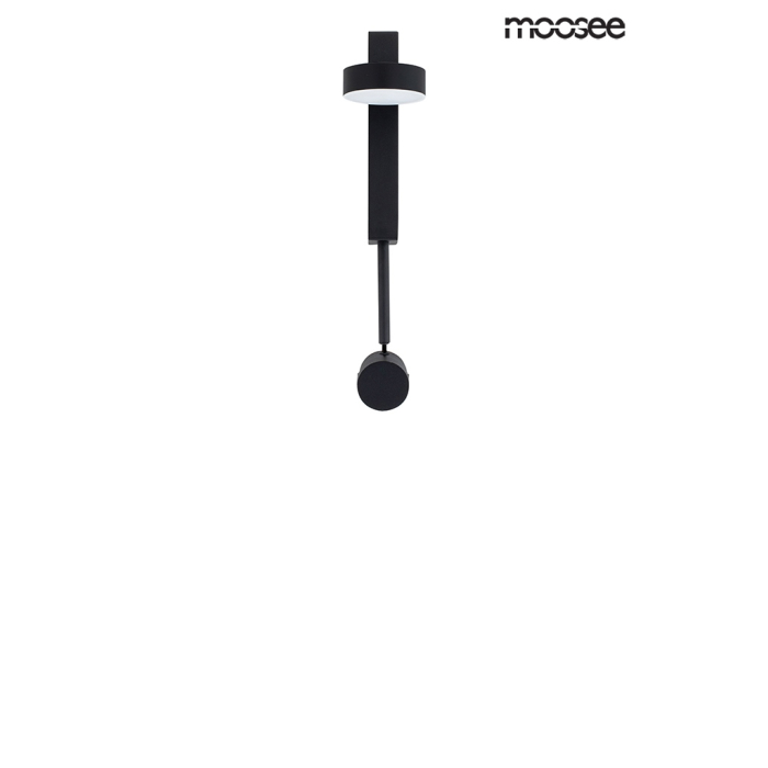 Moosee MOOSEE lampa ścienna CLARID BLACK czarna (MSE010400207)