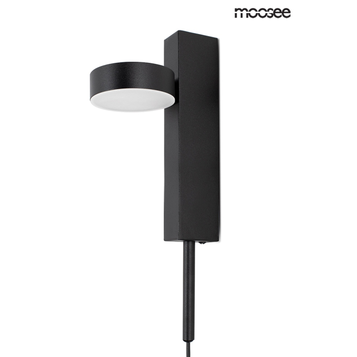 Moosee MOOSEE lampa ścienna CLARID BLACK czarna (MSE010400207)