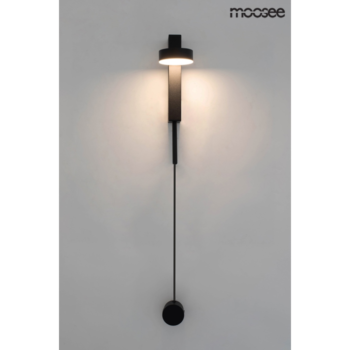 Moosee MOOSEE lampa ścienna CLARID BLACK czarna (MSE010400207)