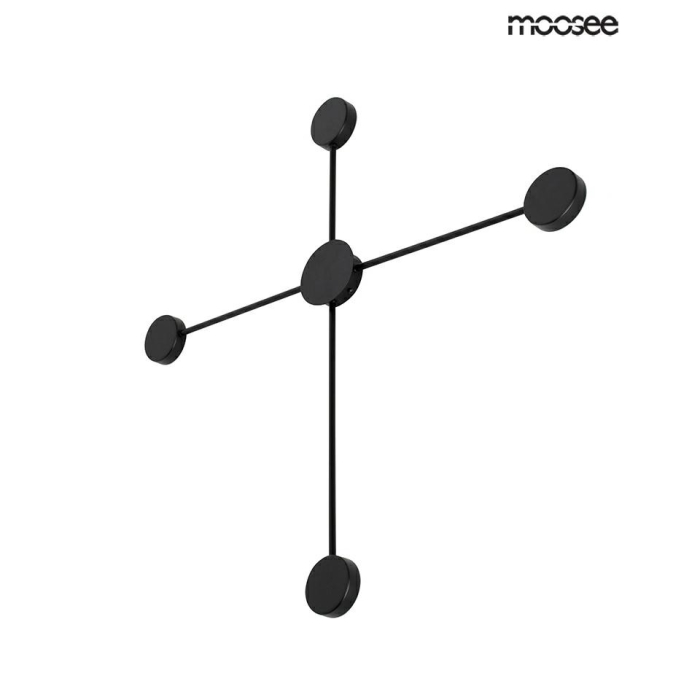 MOOSEE lampa ścienna SHADOW 4 czarna (MSE010100245)