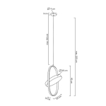 MOOSEE lampa wisząca SPINNER 26 czarna (MSE010100315)