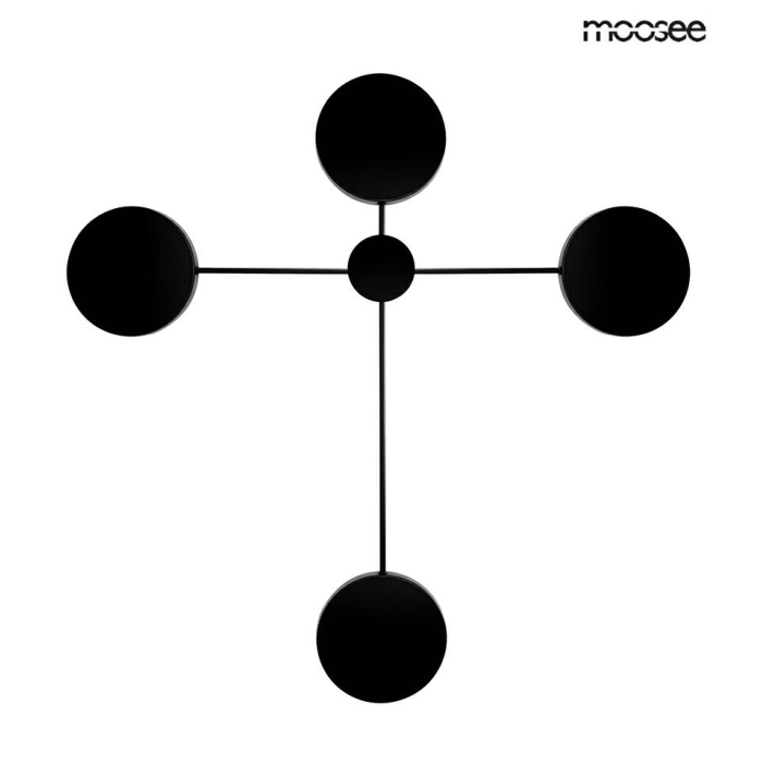 MOOSEE lampa ścienna SHADOW 4 czarna (MSE010100355)